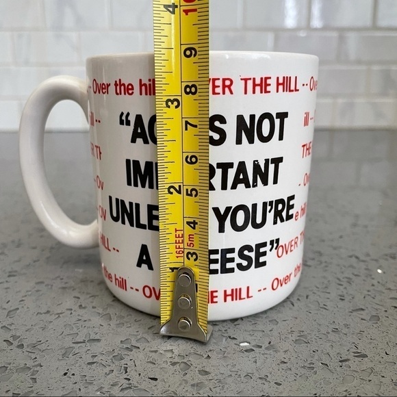 Vintage 1980's "Age Is Not Important...Cheese" Mug - Picture 7 of 8